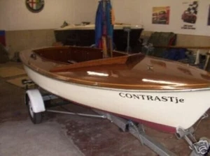 schöne alte Segeljolle mit Trailer - Bild 1 von 9
