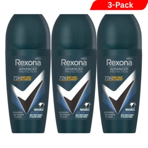 3 x Rexona Deodorant Men INVISIBLE ICE Advanced Protection 72H Roll-On 50 ml - Bild 1 von 7