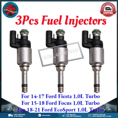 3 piezas * Inyectores de combustible para Ford Fiesta 2014-2017 Focus 1,0 L Turbo Foto 1 de 4