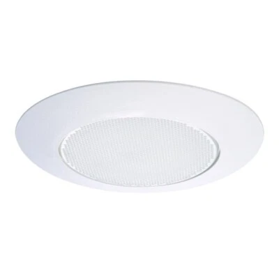 Halo 6 in. White Recessed Ceiling Light Trim with Albalite Glass Lens 70 PS - Image 1 of 4