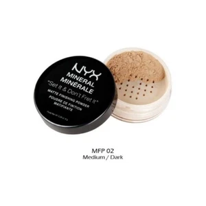 NYX Mineral Set It Don't Fret It Matte Loose Finishing Powder MEDIUM DEEP MFP02 - Picture 1 of 4