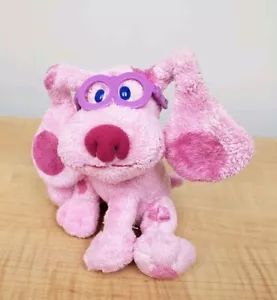 TY Blues Clues Magenta Peluche Beanie Bambino Rosa Cucciolo Cane Occhiali Macchie - Foto 1 di 14