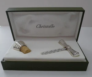 Vintage Christofle Gehäuse Folio Korkenzieher und Stopfen - Bild 1 von 15