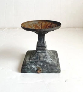 Vintage Metallguss Aufsteller Halter Sockel Podest Kerzenfigur Viktorianisch - Bild 1 von 5