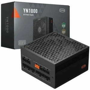 PCCOOLER YN1000 1000W Power Supply - Black - Internal - 120 V AC, 230 V AC Input - Picture 1 of 12