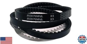 BESTORQ 5VX840 Cintura a V in Gomma, Bordo Grezzo/Cogged, Nero, 84" Lunghezza x 0,63" Larghezza - Foto 1 di 1
