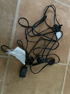 Ting Shen Black TS-10 Power Cord Village House 3 Bulb & TS-09A Switch Black NEW - Picture 1 of 5