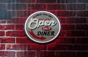 led lighted neon rope sign shop decor message display open 24/7 diner home den - Picture 1 of 2