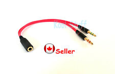 3.5 mm Headphone Audio Mic Adaptor cable for Laptop PC