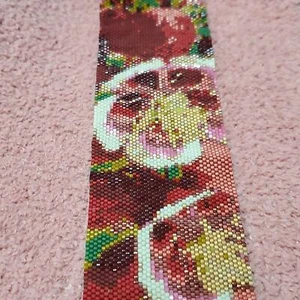 Wunderschönes handgefertigtes viktorianisches Rosen Armband hochwertige Miyuki Delica Perlen - Bild 1 von 8