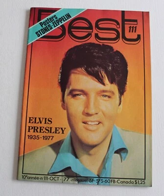 Magazine Best 111 , Elvis Presley peter frampton ange mink de ville ect - Photo 1/4