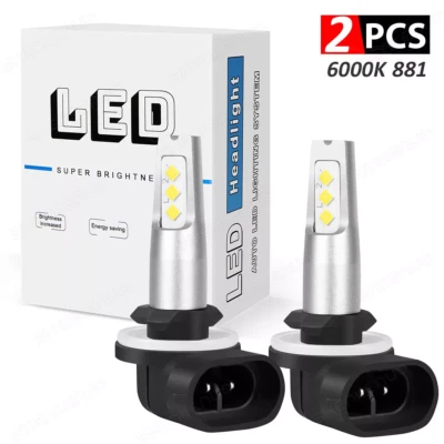 For Kia Sorento 2011-2015 2016 881 LED Fog Light Bulbs 6000K High Power Lamp 2x - Image 1 of 4