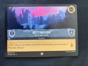 Nottingham - Prince Johns Castle 203/204 Lorcana Into the Inklands NON-FOIL - Picture 1 of 1