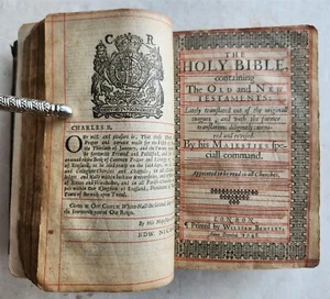 1648 BIBLE in ENGLISH antique Old & New Testament LONDON - William Bentley - Picture 1 of 12