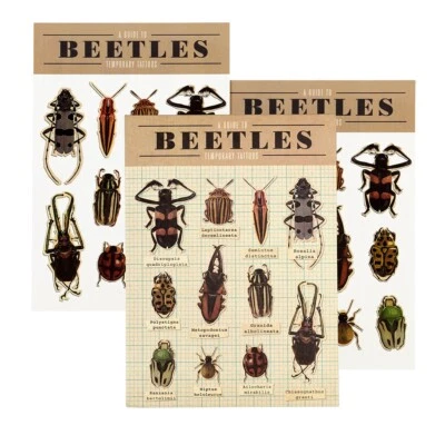 DOTCOMGIFTSHOP Rex London BEETLES TEMPORARY TATTOOS (2 SHEETS)