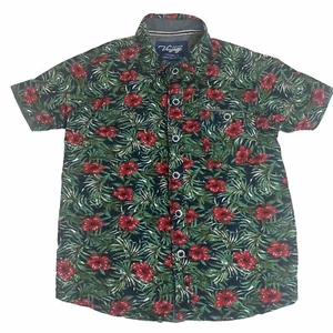 Craft & Flow Voyage Boy's Short Sleeve Hawaiian Shirt Button Down Size 4-5 - Picture 1 of 7