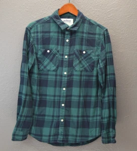 Urban Pipeline Buffalo kariertes Flanellhemd Cowboycore Herren S grün Holzfäller - Bild 1 von 9
