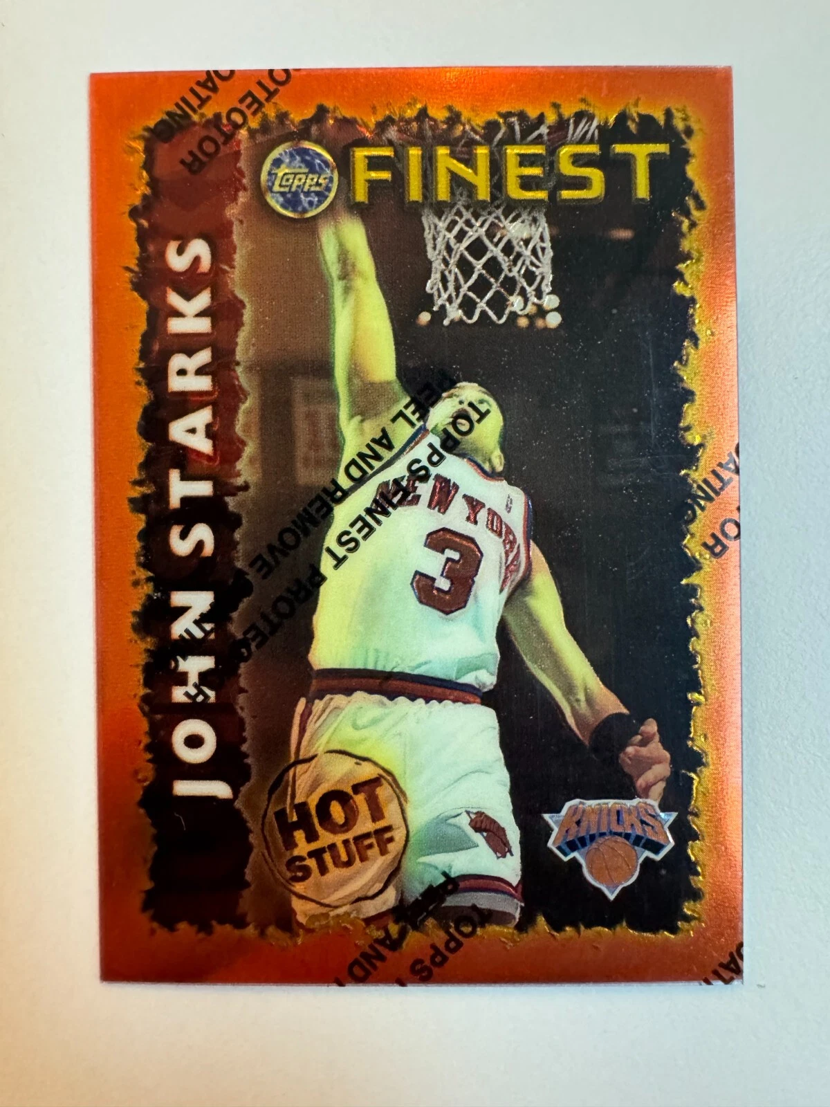 1995-96 Finest Hot Stuff John Starks New York Knicks #HS10