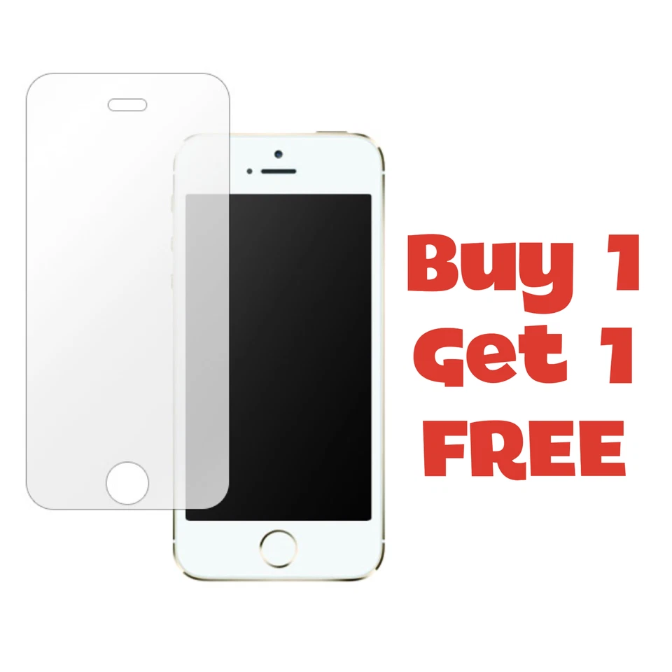 Tempered Glass Screen Protector Cover For Apple iPhone SE 2016 / 5 / 5s - Image 1 of 1
