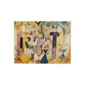 Stampa su Tela su Carta Poster o Quadro Paul Klee Stylish Ruins (detail) - Picture 1 of 2