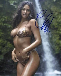 Sports Illustrated Swimsuit Model Christen Harper Signed 8x10 Photo COA 5 - Picture 1 of 1
