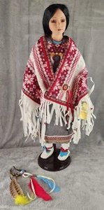 Muñeca nativa americana Golden Keepsake Collection 28" de alto #124/2500 - Imagen 1 de 13