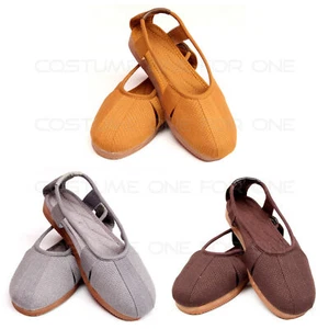 Zen Buddhist Meditation Temple Clergy Monk Kungfu Cloth Shoes Arhat Footwear - Picture 1 of 8
