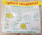 Erdal Rex Frosch " Sommerfest " kpl. - 5 Figuren und 2x Folie, 1995