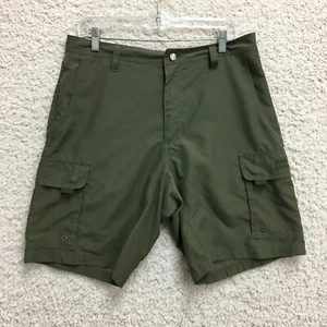 Pantalones Cortos Magellan 34 Para Hombres Verde Carga Utilidad Bolsillos Frente Plano Senderismo Aire Libre - Imagen 1 de 11