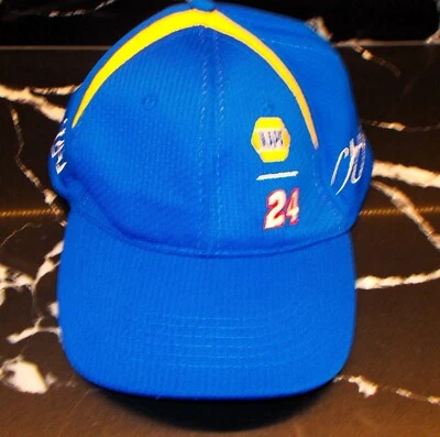 NAPA RACING #24 sombrero / gorra, Chad Elliot, Hendrick, azul/amarillo, correa ajustable Foto 1 de 4