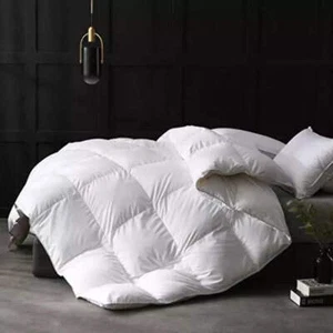 APSMILE All-Season Duvet, 135 x 200 cm, Goose Feather Down, Single (White)- new - Picture 1 of 1