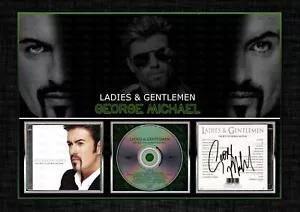 GEORGE MICHAEL SIGNED ORIGINAL A4 PHOTO PRINT MEMORABILIA - Picture 1 of 4