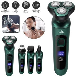 4 In 1 Hair Beard Eyebrow Ear Nose Shaver Trimmer USB Rechargeable Electric Kits - Picture 1 of 14