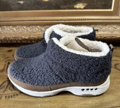 Easy Spirit Women Trippin2 Faux Fur Cozy Slip On Ankle Boots Shoes Size 8 M NEW - Image 1 of 4