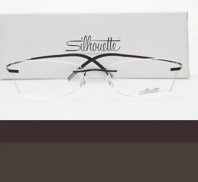 SILHOUETTE Rimless Eyeglasses 52mm 4339 40 6062 52-19-145 Brand New - Image 1 of 4