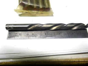 NEW USA MADE STANDARD TOOL  31/64 (.4843) LEFT HAND  DRILL BIT 6" LONG - Picture 1 of 2