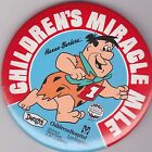 Vintage 3" Pinback #D5-031 - Cartoon - Flintstones Fred -Children's Miracle Mile