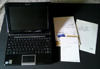 Asus Eee PC 1000HE Mini Laptop Notebook (Black) 160GB HDD, 1GB - Image 1 of 4