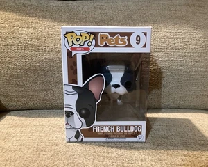 Funko Pop! Pets #9 French Bulldog Vinyl Figure Black & White Rare Vaulted - Picture 1 of 7