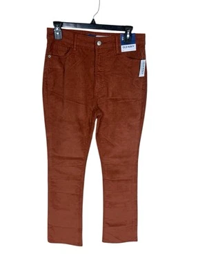 Women's Old Navy Rust Brown Extra High Rise Kicker Bootcut Corduroy Pants Size 4 - Image 1 of 4