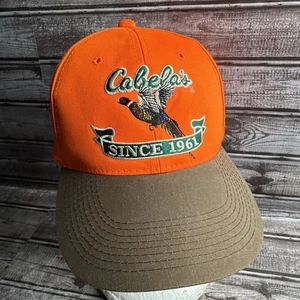 Cabela’s Blaze Orange Fasan Jagdhut Strapback Top Zustand - Bild 1 von 13