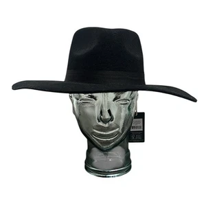 Tentree Woman's Rancher Hat Size Medium Black Taylor Felt Recycled Wool NEW - Picture 1 of 10