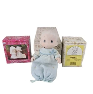 Precious Moments 12475 Open Edition Figurine Porcelain Doll +2 Ornament Original - Picture 1 of 6