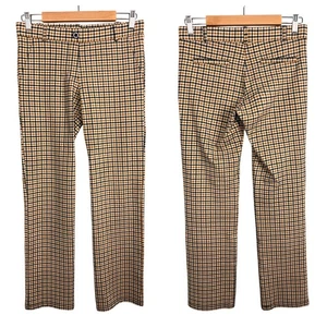 Betabrand Women’s M Dress Pant Yoga Pull On Pants Plaid Stretch Work Retro Chic - Picture 1 of 10