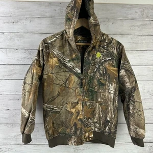 Game Winner Hunting Jacket Youth Large Camo Hooded Full Zip Pockets Realtree - Picture 1 of 12