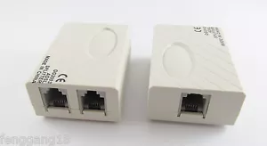 1pc New ADSL Broadband Modem Telephone Phone Line Splitter Filter RJ11 45 - Picture 1 of 6