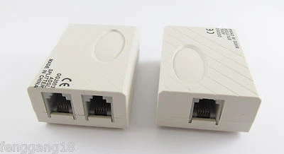 1 Stück Neu ADSL Breitband Modem Telefon Telefon Leitung Splitter Filter RJ11 45 - Bild 1 von 4