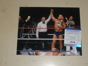 GREG THE HAMMER VALENTINE Autograph Auto 8x10 In Ring Photograph Photo PSA/DNA - Picture 1 of 2