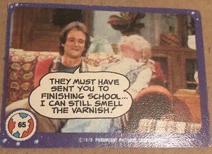 Vintage Mork And Mindy Trading Card #65 1978 Robin Williams - Picture 1 of 1