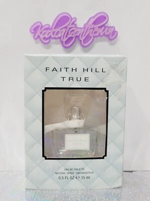 Faith Hill TRUE Eau De Toilette EDT 0,5 oz / 15 ml Perfume de Viaje Spray Foto 1 de 4